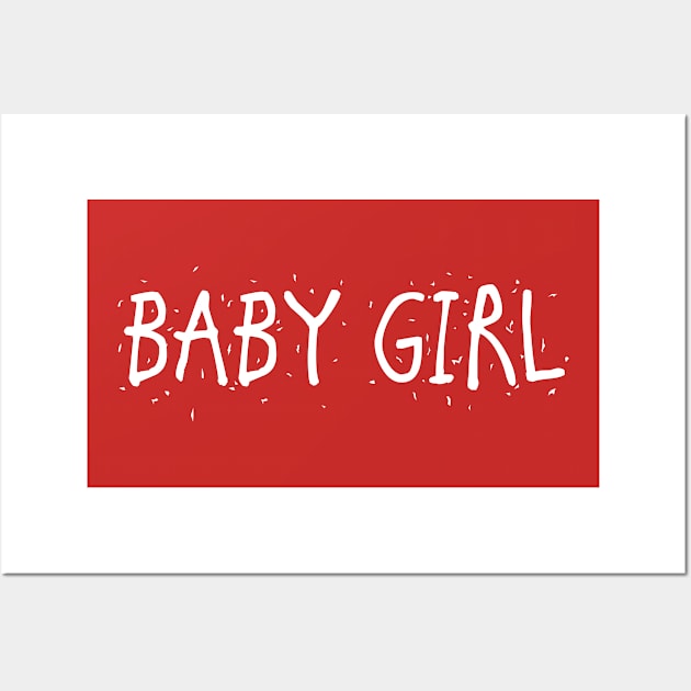 BABY GIRL - MINIMALIST Wall Art by JMPrint